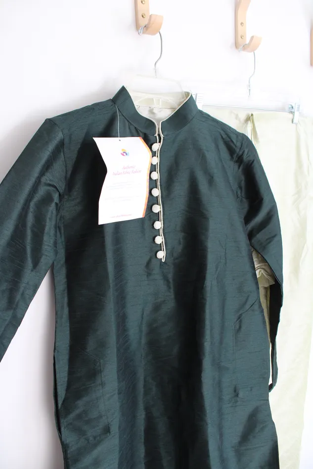 Earrings Jubilee Thrift NEW Utsav Fashion Green Kurta Set 30