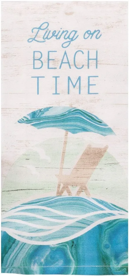 Earrings KAYDEEDESIGNS Tea Towel Tranquility Beach Time