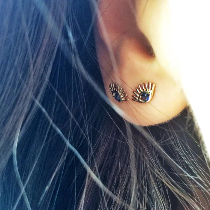 Earrings Kismet by Milka Maxi Evil Eye Stud Earring