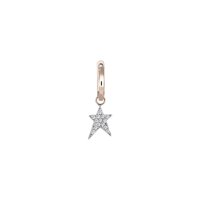 Earrings Kismet by Milka Struck Dangling Hoop Earring