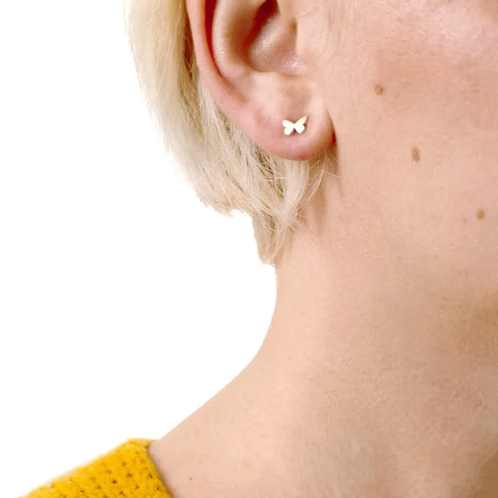 Earrings Kris Nations Single Butterfly Stud Earring