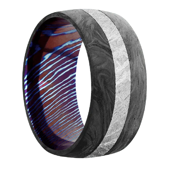 Earrings Lashbrook Forged Carbon Fiber None Finish Titanium Damascus