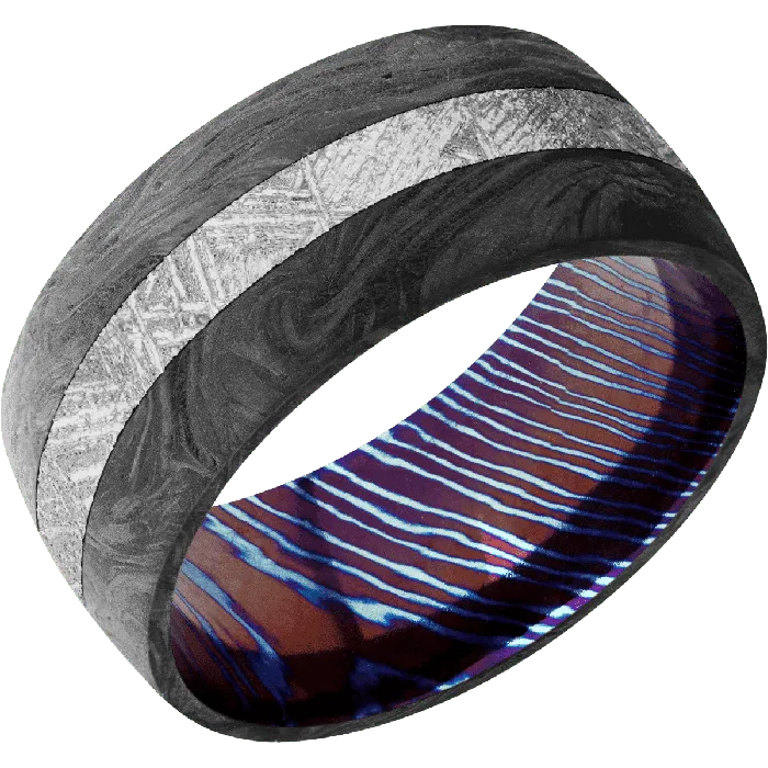 Earrings Lashbrook Forged Carbon Fiber None Finish Titanium Damascus