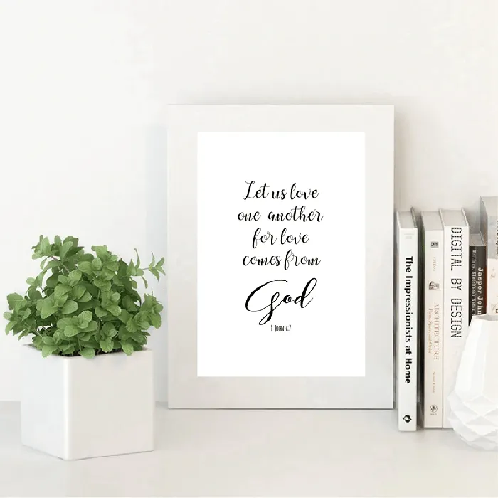 Earrings Lords Guidance Bible Verse Wall Artbr Let Us Love One Another