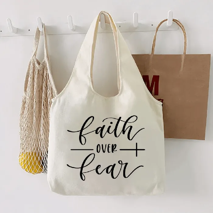 Earrings Lords Guidance Christian Quotes Canvas Tote Bags