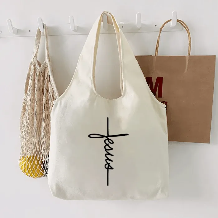 Earrings Lords Guidance Christian Quotes Canvas Tote Bags
