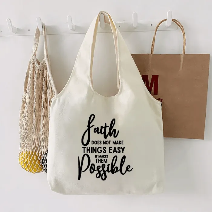 Earrings Lords Guidance Christian Quotes Canvas Tote Bags