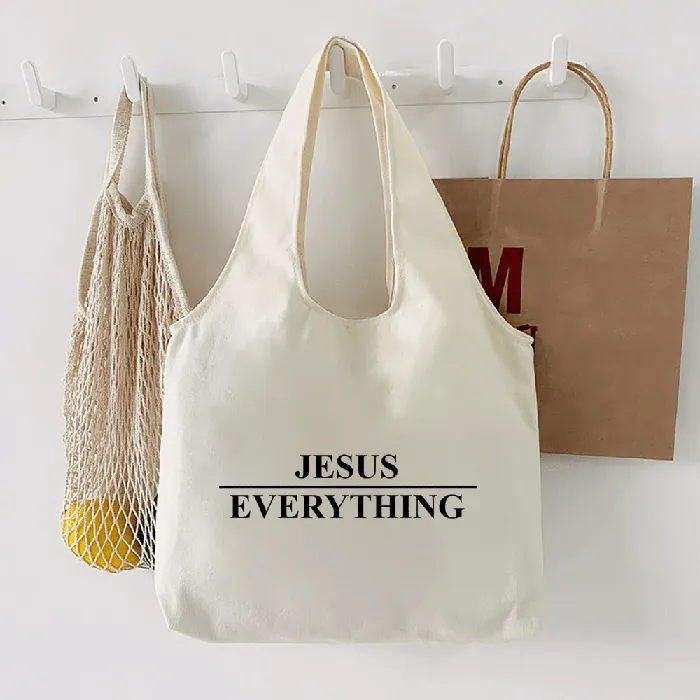 Earrings Lords Guidance Christian Quotes Canvas Tote Bags