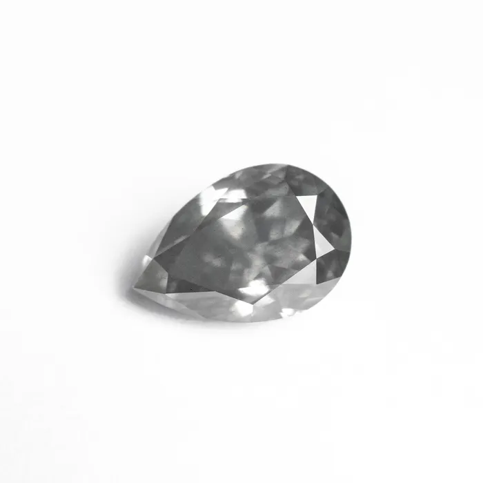 Earrings Misfit Diamonds 177ct 906x618x423mm GIA I1 Fancy Grey Pear Brilliant 2549301