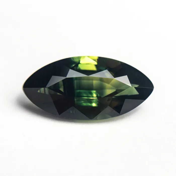 Earrings Misfit Gems Green Brilliant Sapphire 335ct Marquise
