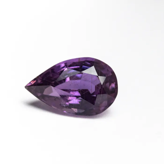 Earrings Misfit Gems Purple Brilliant Sapphire 184ct Pear