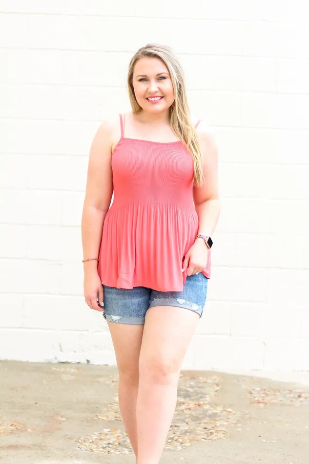 Earrings Oddi SALE Settling Down Pleated Cami Top