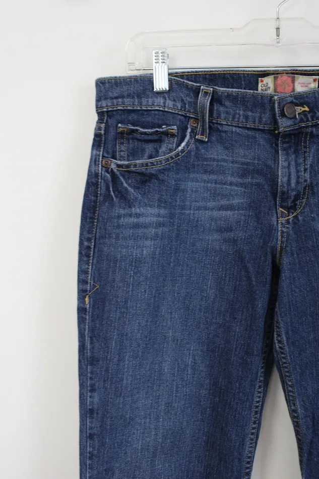 Earrings Old Navy Old Navy Ultra Low Waist Stretch Denim Capri 10
