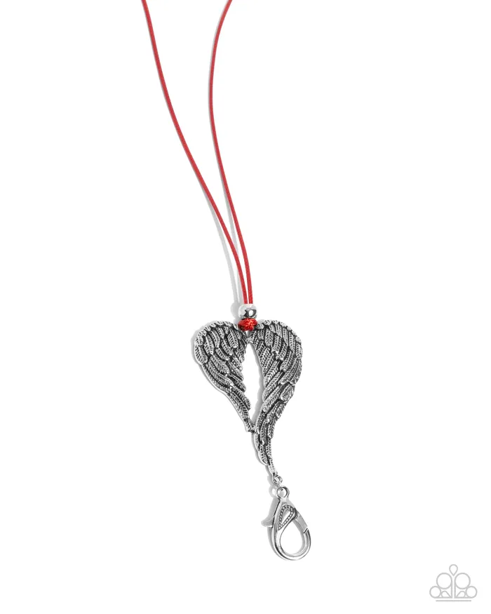 Earrings Paparazzi Accessories Angelic Attraction Red
