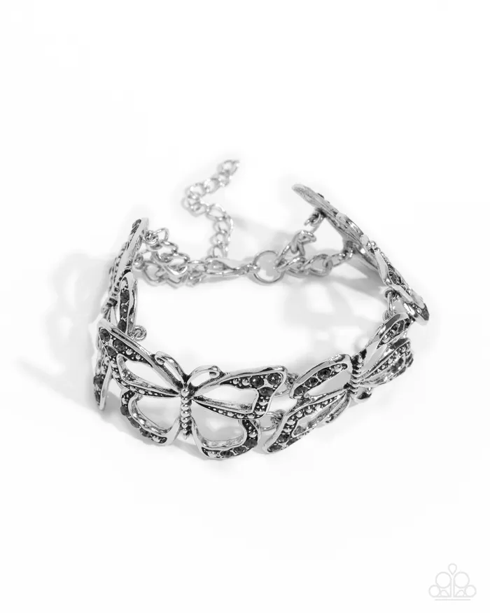 Earrings Paparazzi Accessories Butterfly Business Silver