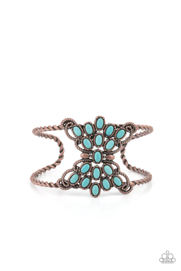 Earrings Paparazzi Accessories Pleasantly Plains Copper
