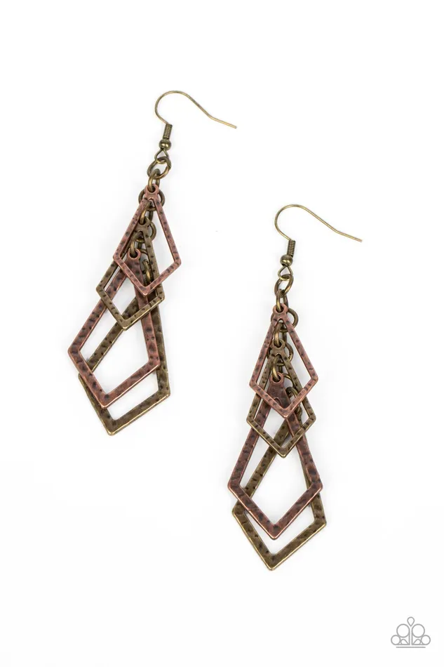 Earrings Paparazzi Accessories Totally TERRAific Multi