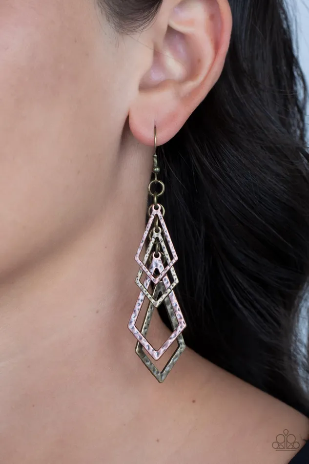 Earrings Paparazzi Accessories Totally TERRAific Multi