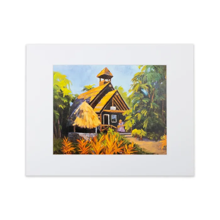 Earrings PCCBUYDIRECT Kawaiola Matted Print by Antoinette Powell 11 x 14