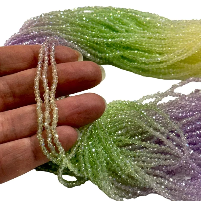 Earrings Peppy Beads 2mm Crystal rondelle beads strand 170 pcs PBC2C107