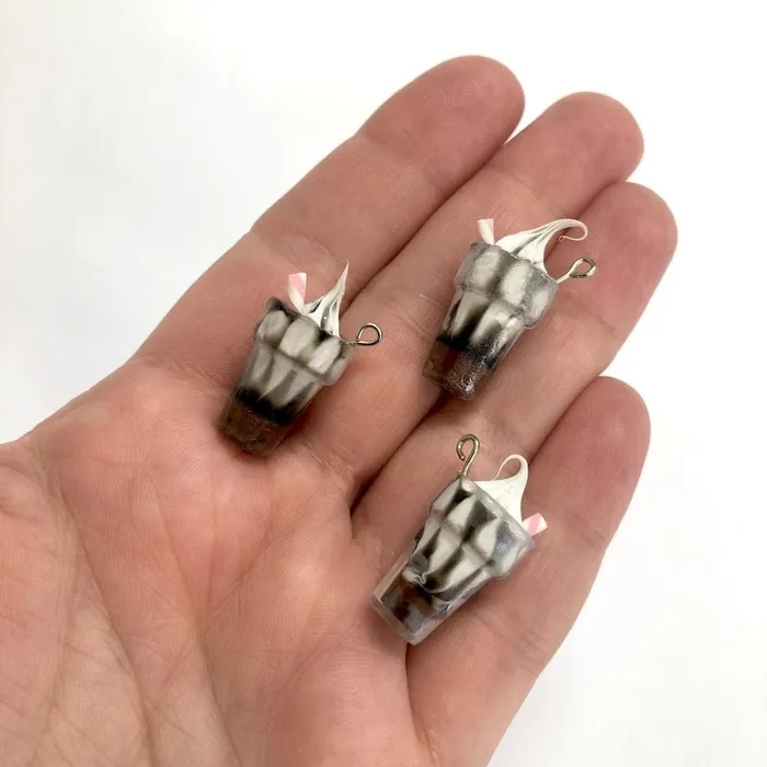 Earrings Peppy Beads Ice Cream Soft Serve Cup Charms 3 pcs in a pack