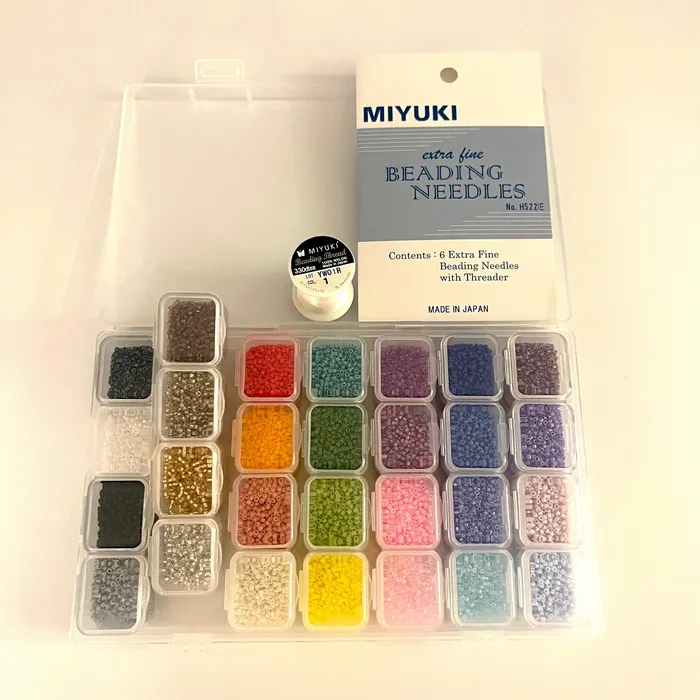 Earrings Peppy Beads Miyuki Delica 110 Starter Kit Miyuki Delica Start up Set 28 Colours 140Gr Miyuki Delica