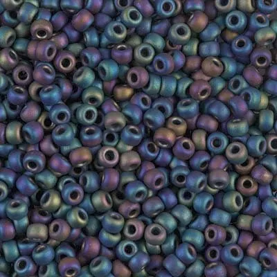 Earrings Peppy Beads Miyuki Seed Beads 80 Matted Multi Iris 0401FR