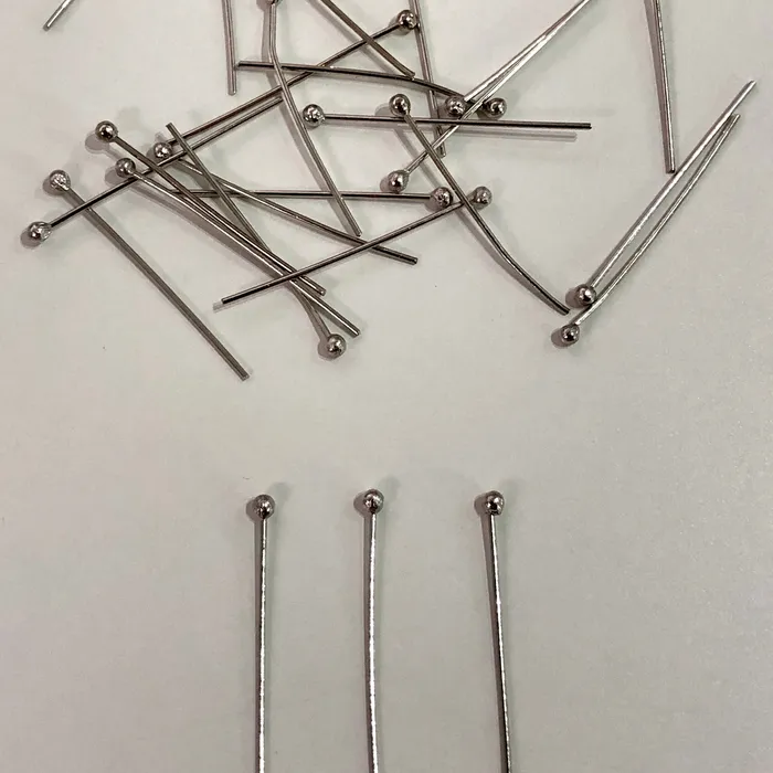 Earrings Peppy Beads Rhodium Plated Ball Point Headpins 05mm 24 Gauge by 20mm Rhodium Plated Brass Ball Head Pins Earrings Peppy Beads Rhodium Plated Ball Point Headpins 05mm 24 Gauge by 20mm Rhodium Plated Brass Ball Head Pins