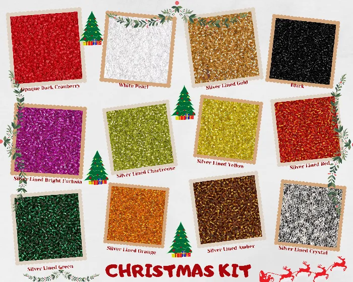 Earrings Peppy Beads XMASSpecial Miyuki Delica Starter Kit 12 Colors 36 gr Plastic Miyuki Bead Container Storage Box 12 Compartments Earrings Peppy Beads XMASSpecial Miyuki Delica Starter Kit 12 Colors 36 gr Plastic Miyuki Bead Container Storage Box 12 Compartments