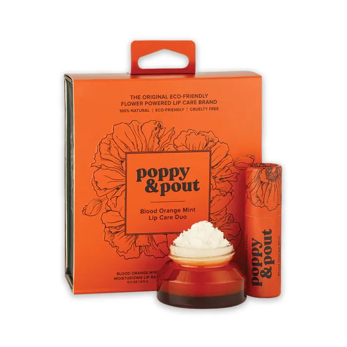 Earrings POPPYPOUT Poppy Pout Blood Orange Mint Lip Care Duo Gift Set