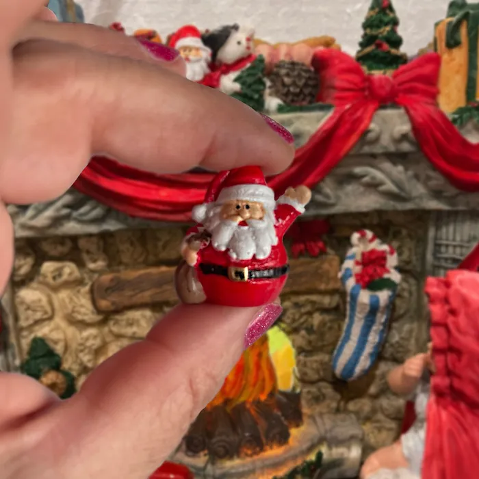 Earrings Portraits by NC Dollhouse Santa Miniature Santa Holiday Miniatures Christmas Diorama Craft Supplies Earrings Portraits by NC Dollhouse Santa Miniature Santa Holiday Miniatures Christmas Diorama Craft Supplies