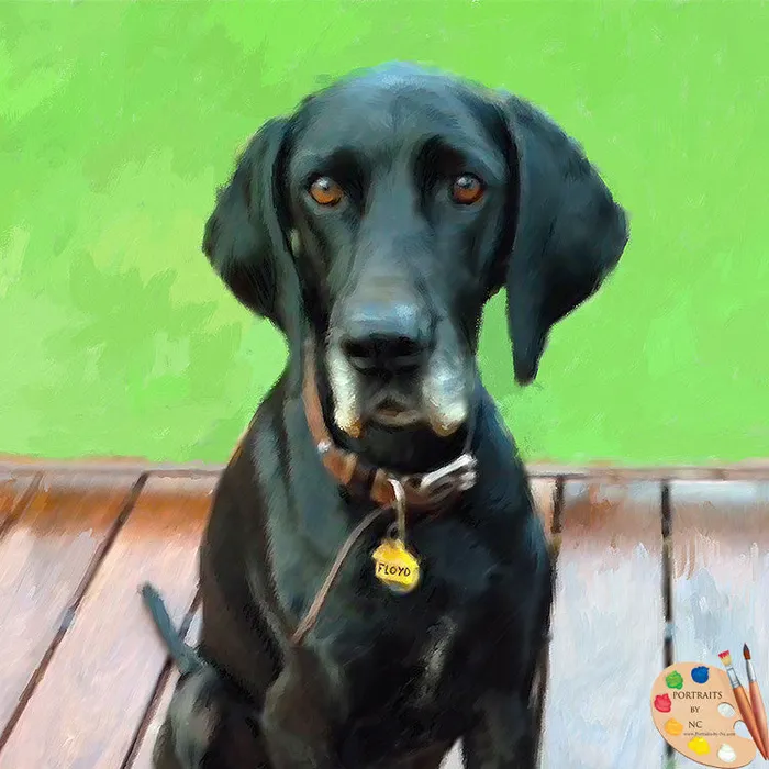 Earrings Portraits by NC Great Dane Dog Digital Portrait
