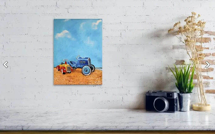 Earrings Portraits by NC Sand Dune Racers Print