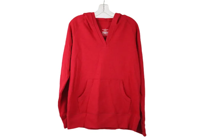 Earrings Red VNeck Hoodie L Jubilee Thrift