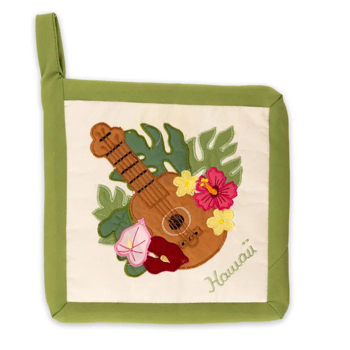 Earrings REGENCYMKTG Regency Creations Quilted Ukulele Potholder