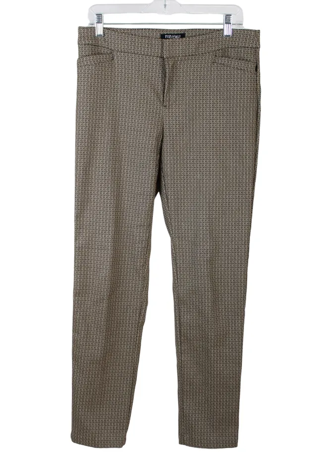 Earrings Roz Ali Brown Patterned Pants 6 Roz Ali
