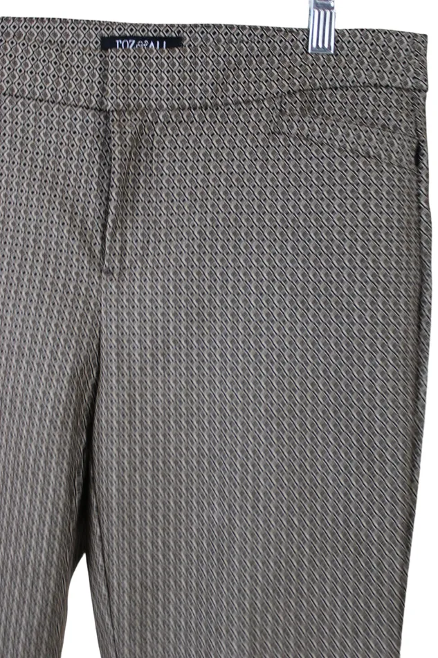 Earrings Roz Ali Brown Patterned Pants 6 Roz Ali