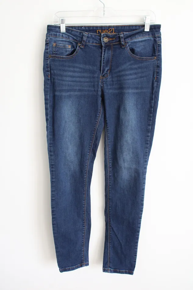 Earrings Rue 21 Rue 21 Dark Wash Skinny Jeans 8