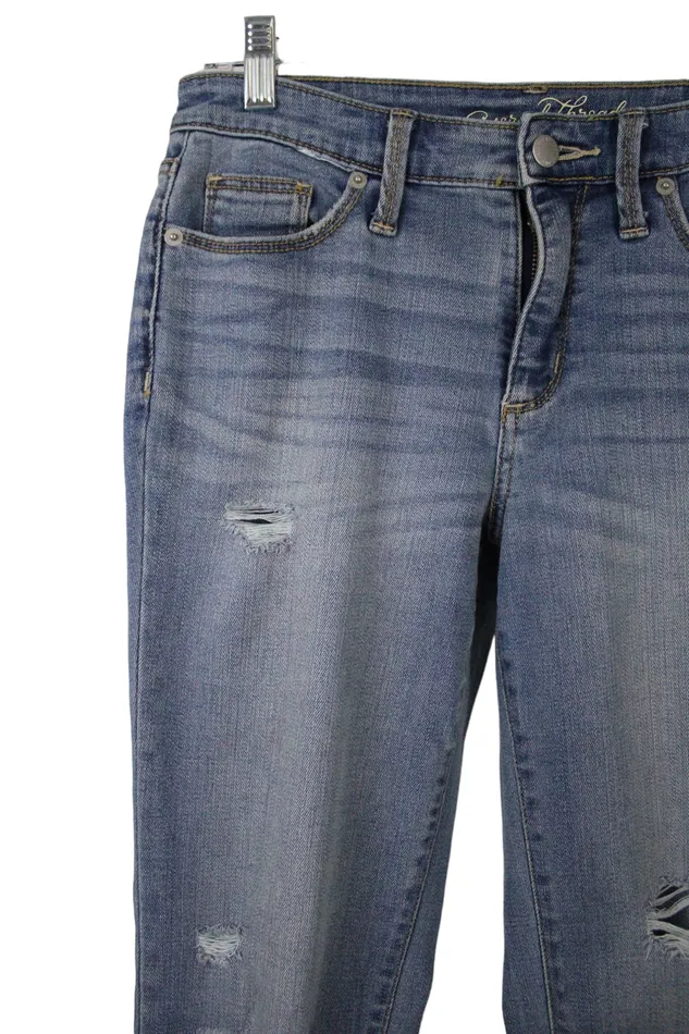 Earrings Universal Thread Universal thread High Rise Straight Crop Jeans 2