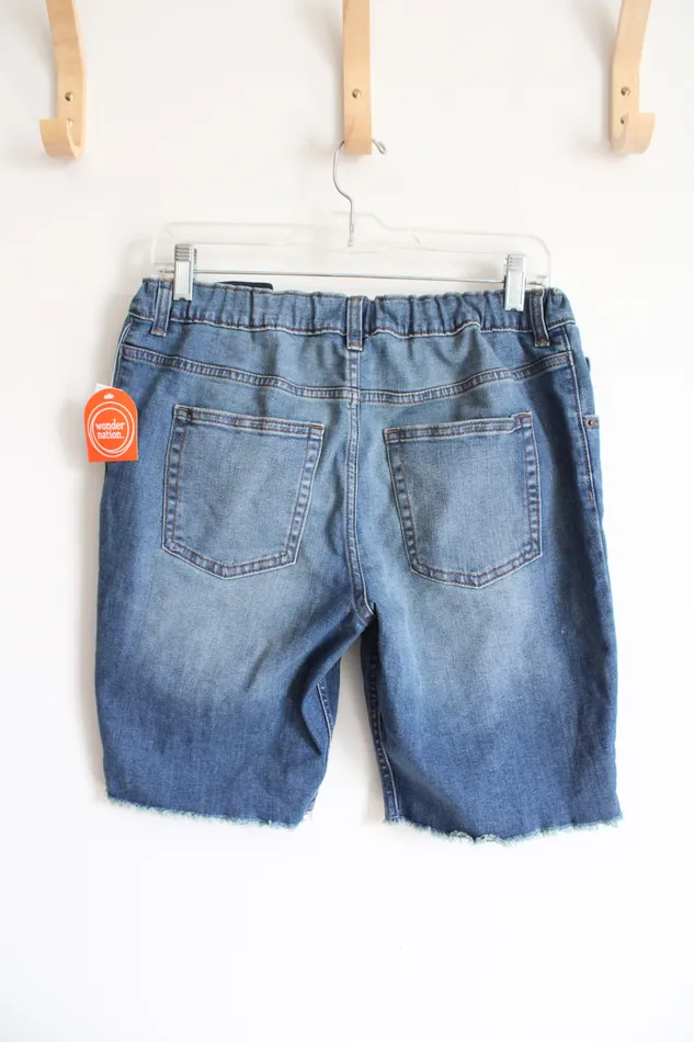 Earrings Wonder Nation NEW Wonder Nation Straight Husky Distressed Jean Shorts Youth 16