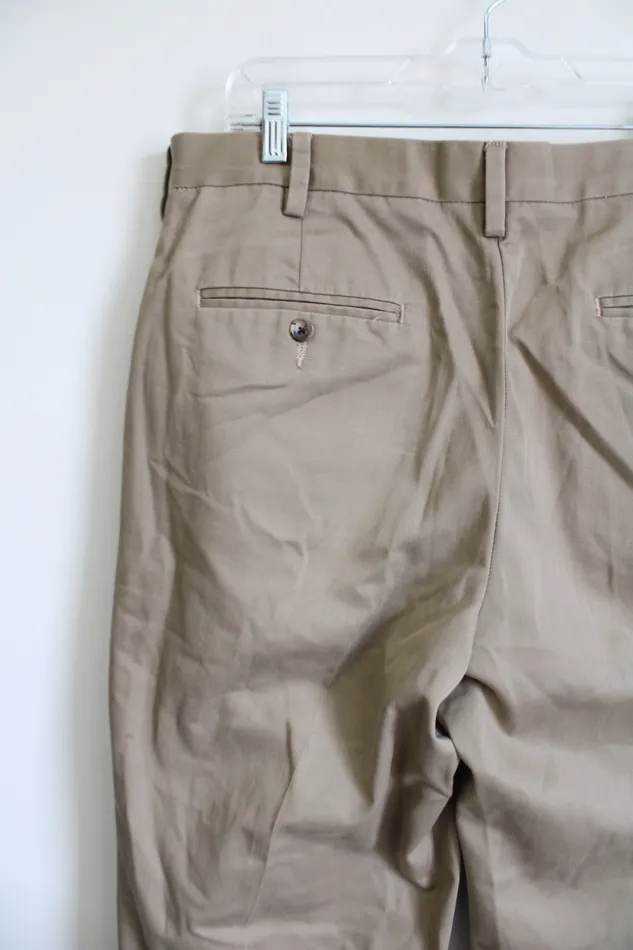 Eddie Bauer Earrings Eddie Bauer Classic Fit Brown Trouser Pants 36x34