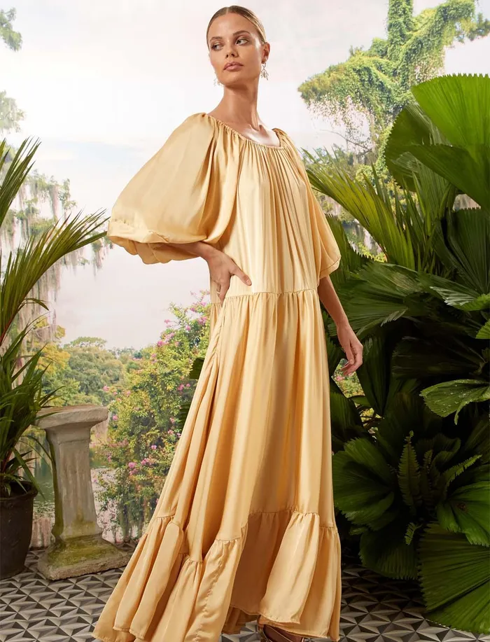 Erika Pea Earrings BETTINA MAXI DRESS