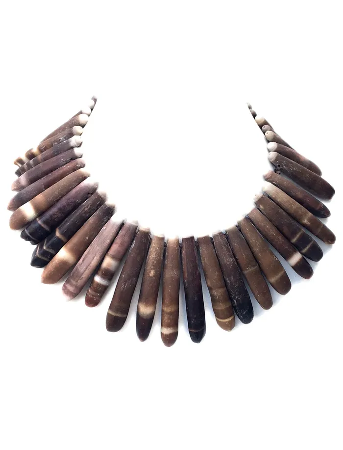 Erika Pea Necklaces Paku Short Stone Choker Necklace Erika Pea Necklaces Paku Short Stone Choker Necklace