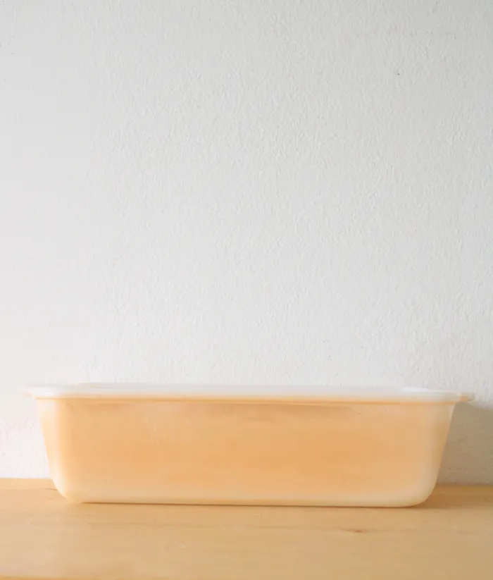 Fire King Peach Lustre Bread Pan Fire King Rings
