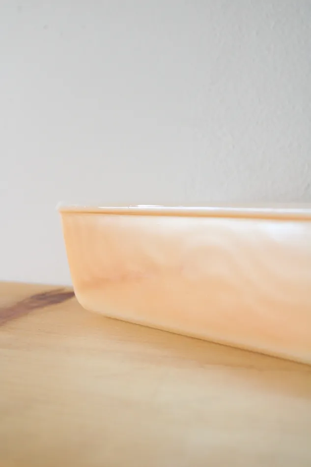 Fire King Peach Lustre Bread Pan Fire King Rings