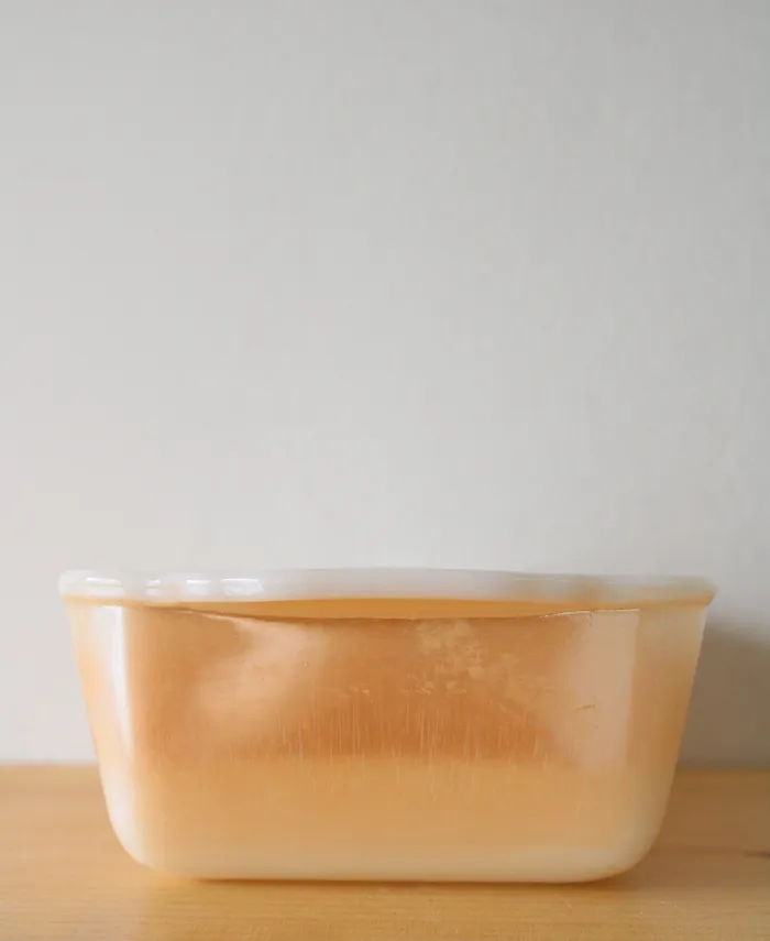 Fire King Peach Lustre Bread Pan Fire King Rings