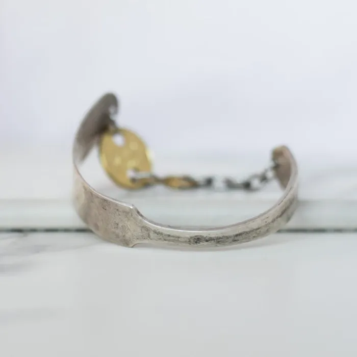 FORGE Cuff Twisted Silver Earrings