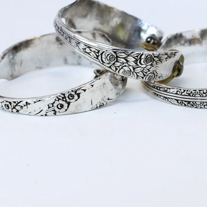 FORGE Cuff Twisted Silver Earrings