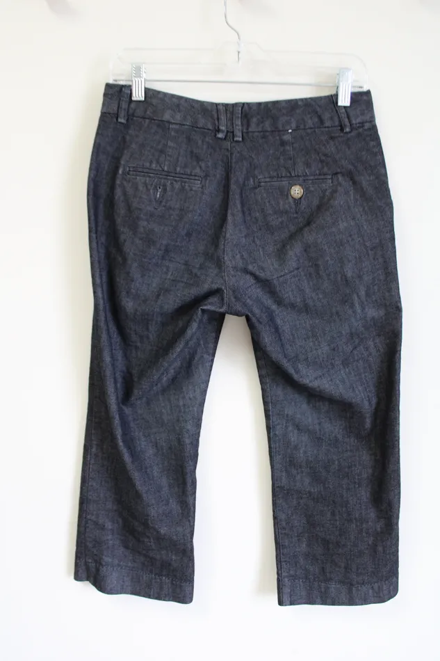 Gap Stretch Gray Wash Capris 4 Gap Earrings