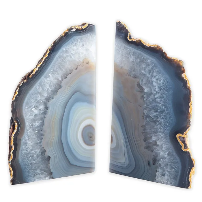 Geocentral Natural Agate Bookends Set 2Piece GEOCENTRAL Earrings